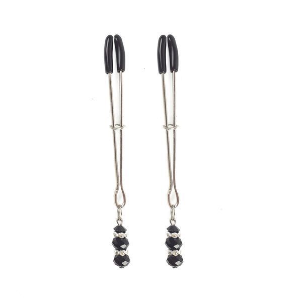 Зажим для сосков Art of Sex - Nipple Clamps Lovely Black SO5860 фото