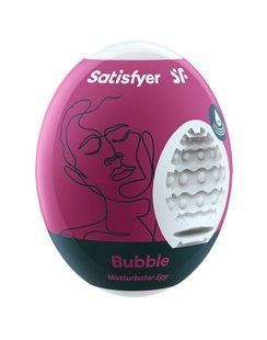 Самосмазывающийся мастурбатор-яйцо Satisfyer Egg Bubble, одноразовый, не требует смазки SO5521 фото