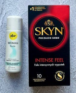 Комплект SKYN Intense Feel 10 шт. - Лубрикант pjur Woman Nude 30 мл SOS2630 фото