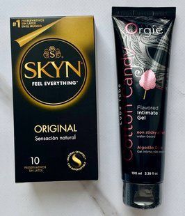 Набір Skyn Original 10 шт - Лубрикант ORGIE LUBE TUBE цукрова вата, 100 мл SOS2930 фото
