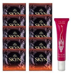 Комплект Skyn Warming 10 шт + Nuei THOR Orgasmic Gel (10 мл) SOS14461 фото
