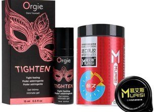 Гель для звуження Orgie&ndash; Tighten (15 мл)+ 0,02 мм Muaisi Red (12 шт) SOS6710 фото