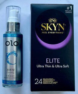 Набір SKYN Elite, 24 шт - Лубрикант охолоджуючий OLO 60 мл SOS3279 фото