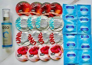 Набор 24 шт ONE Flavor Waves, Super Sensitive, Extreme ribs + Pasante Cooling + Лубрикант охолоджуючий OLO 60 мл SOS1728 фото