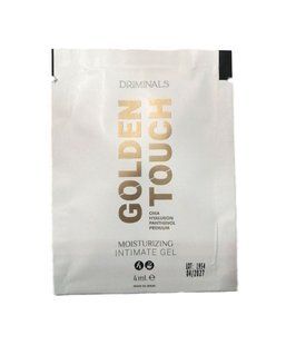 Пробник экстраразвлажняющего гель-лубриканта Driminals Golden Touch (4 мл), водное основание. SX0731 фото
