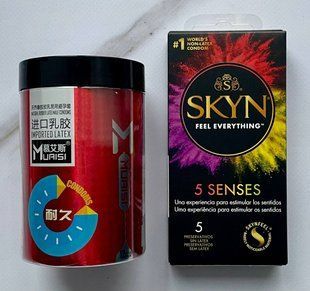 Комплект SKYN 5 Senses + Muaisi 0.02 мм Red 12 шт SOS2778 фото