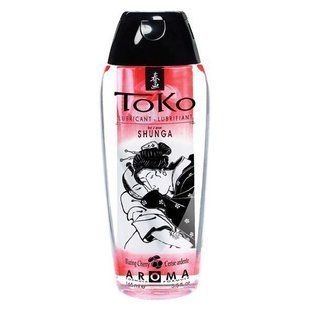 Лубрикант на водной основе Shunga Toko AROMA &ndash; Blazing Сherry (165 мл), не содержит сахара SO2531 фото