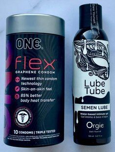Набор ONE Flex 10 шт. - Лубрикант SEMEN LUBE intimate gel, 150 мл Orgie SOS3327 фото