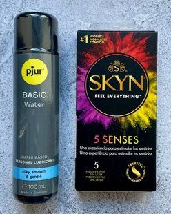 Набір SKYN 5 Senses - Лубрикант pjur Basic waterbased 100 мл SOS2627 фото