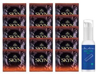 Комплект Skyn Warming 15 шт + Loveline Erection Gel (50 мл) SOS14465 фото