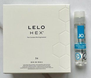 Комплект LELO HEX Original 36 шт + Лубрикант System JO H2O ORIGINAL (30 мл) SOS2976 фото