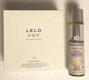 Набор 36 шт LELO HEX Original + System JO Aromatix &mdash; Massage Oil &mdash; Vanilla 120 мл SOS1625 фото