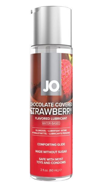 Смазка на водной основе JO Chocolate Covered Strawberry (60 мл), без сахара SO7024 фото