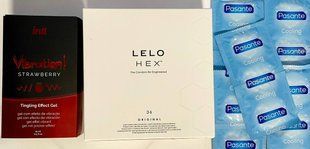 Набор 46 шт LELO HEX Original &ndash; Pasante Cooling + Жидкий вибратор Intt Vibration Strawberry (15 мл)Набор 46 шт LELO HEX Original &ndash; Pasante Cooling + Жидкий вибратор Intt Vibration Strawberry (15 мл) SOS1524 фото