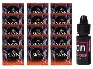 Комплект Skyn Warming 15 шт + Sensuva ON Arousal Oil for Her Original 5 мл SOS14516 фото