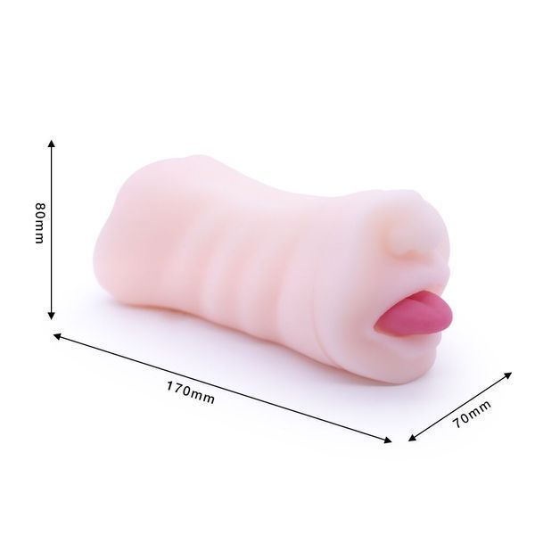 Двосторонній мастурбатор Men Powerup Eroticism: вагіна та ротик SO6231 фото