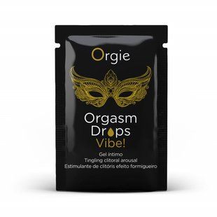 Пробник кліторальних крапель з вібрацією ORGASM DROPS VIBE!, 1 мл ORGIE (Бразилія-Португалія) S01451652 фото