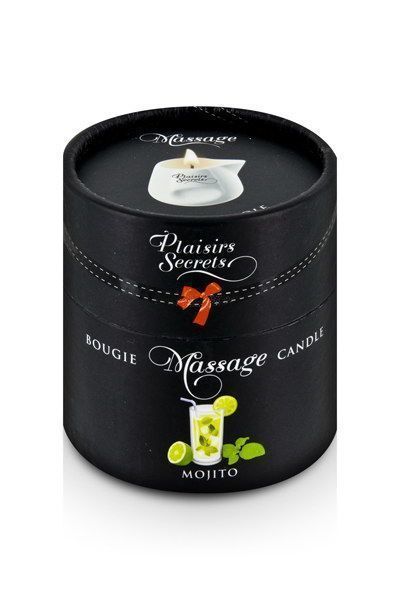 Масажна свічка Plaisirs Secrets Mojito (80 мл), керамічний посуд SO1853 фото