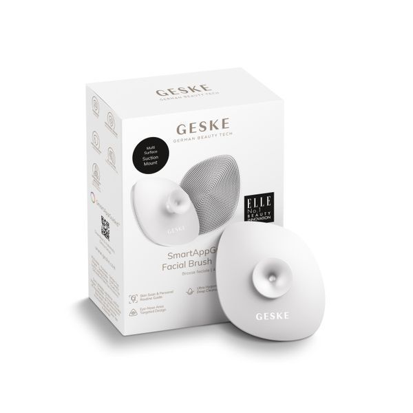 Щітка для обличчя GESKE Facial Brush 4в1 з тримачем white HB0062 фото