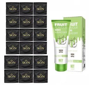Комплект: SKYN Original 18 шт. + Лубрикант SWEET SECRET яблуко 120ml OLO SOS11735 фото