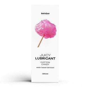 Лубрикант на водной основе Satisfyer Juicy Lubricant Cotton Candy water based 300 мл SX2719 фото