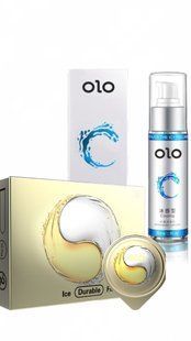 Набор OLO пролонгирующие 10 шт. пачка лубрикант охлаждающий OLO cooling 60 мл OL9 фото