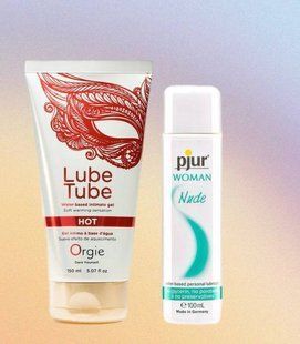 Набір - Лубрикант ORGIE LUBE TUBE HOT, 150 мл та Лубрикант Pjur Woman Nude &mdash; 100 мл LB38 фото