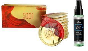 10шт. Olo Red Gold+Пролонгатор для чоловіків Sensuva - ON Bold (29 мл) SOS6648 фото
