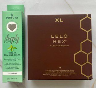 Набор LELO HEX Respect XL - Спрей Sensuva Deeply Love You Spearmint (29 мл) SOS2871 фото