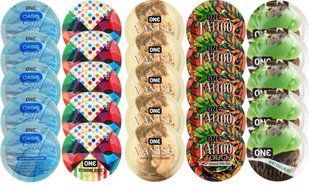 Набор с 25 шт One Oasis Silk + ONE Ribs + ONE Vanish + ONE Tattoo + ONE Mint Chocolate SOS8349 фото