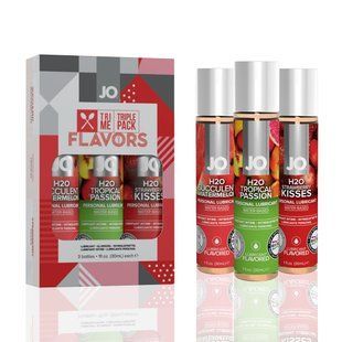 Набір System JO Tri-Me Triple Pack &mdash; Flavors (3&times;30 мл) три різні смаки оральних змазок SO2840 фото