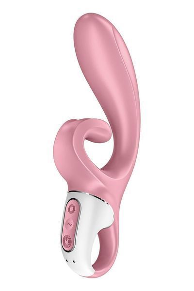 Смарт вібратор-кролик Satisfyer Hug Me Pink, 2 мотори, діаметр 4,2см, широка кліторальна частина SO6274 фото