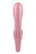 Смарт вібратор-кролик Satisfyer Hug Me Pink, 2 мотори, діаметр 4,2см, широка кліторальна частина SO6274 фото 5