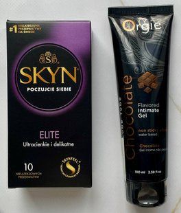 Комплект Skyn Elite 10 шт - Лубрикант ORGIE LUBE TUBE шоколад, 100 мл SOS2920 фото