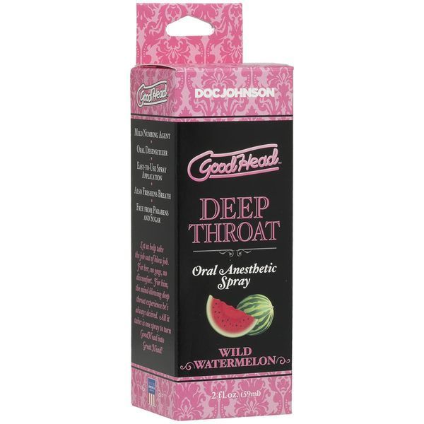 Спрей для глибокого мінету Doc Johnson GoodHead DeepThroat Spray - Watermelon 59 мл SO3491 фото