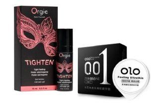 Гель для сужения Orgie &ndash; Tighten (15 мл)+ OLO Feeling Ultrathin 001 &ndash; 3 шт SOS6750 фото