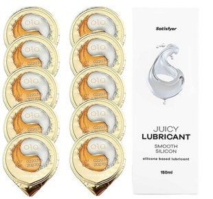 Комплект OLO &ldquo;Лід і Полум&rsquo;я&rdquo; 10 шт. + Лубрикант Satisfyer Juicy Lubricant Smooth Silicon 150 мл SOS12533 фото