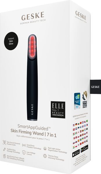 Устройство для укрепления и тонизации кожи лица с поворотной головкой GESKE Skin Firming Wand 7в1 black HB0438 фото
