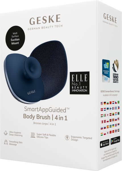 Щетка для тела GESKE Body Brush 4в1 midnight HB0345 фото
