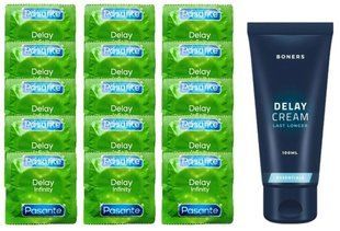 Комплект: Pasante Delay 15 шт + Пролонгатор Boners Delay Cream 100 мл SOS11086 фото
