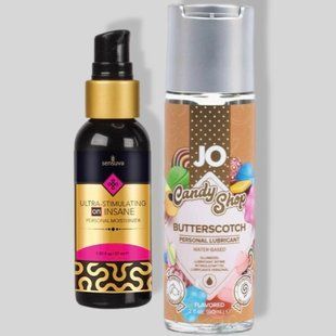 Sensuva Ultra-Stimulating On Insane Original (57 мл) + JO Candy Shop Butterscotch (60 мл) LB341 фото