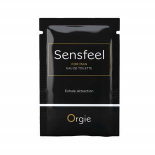 Пробник мужской туалетной воды SENSFEEL + афродизиак, 1 мл эффективная феромон-технология Orgie (Бразилия-Португалия) S01851744 фото