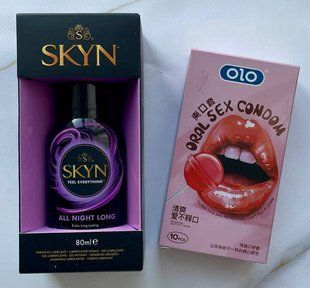 Набір OLO Oral Candy смакові 10 шт + Лубрикант Skyn All Night Long 80 мл на силіконовій основі SOS1221 фото