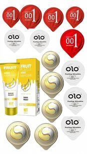 Набір All OLO 15 шт та Лубрикант OLO SWEET SECRET з ароматом банана 120ml SOS219 фото