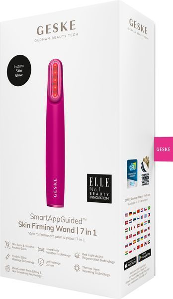 Устройство для укрепления и тонизации кожи лица с поворотной головкой GESKE Skin Firming Wand 7в1 magenta HB0441 фото
