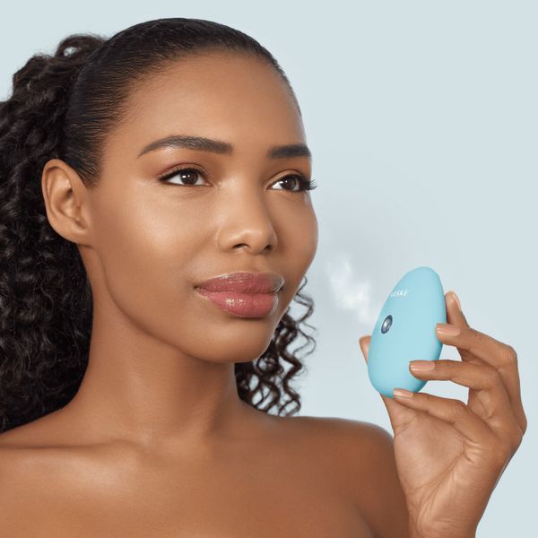 Электронный освежитель для увлажнения лица GESKE Facial Hydration Refresher 4в1 turquoise HB0169 фото