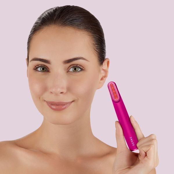 Устройство для укрепления и тонизации кожи лица с поворотной головкой GESKE Skin Firming Wand 7в1 magenta HB0441 фото