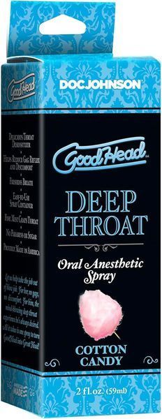 Спрей для глибокого мінету Doc Johnson GoodHead DeepThroat Spray - Cotton Candy 59 мл SX1321 фото