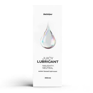 Лубрикант на водной основе Satisfyer Juicy Lubricant Naughty Neutral water based 300 мл SX2713 фото