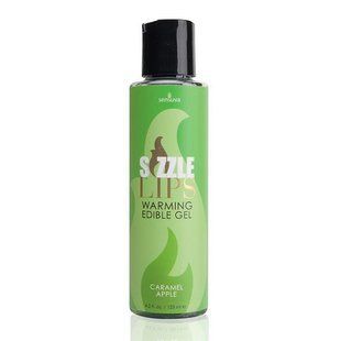 Зігрівальний масажний гель Sensuva Sizzle Lips Caramel Apple (125 мл) SO3209 фото